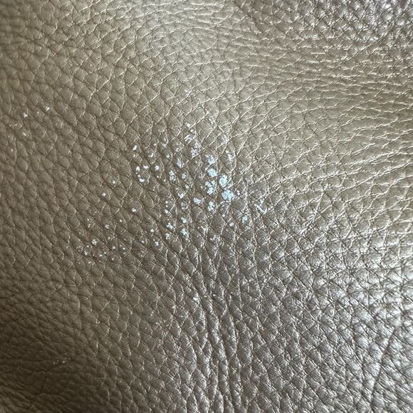 Cole Haan Metallic Gold Brass Leather Drawstring Shoulder Buckle Bag Purse Women - Picture 14 of 14